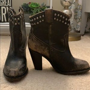 Frye 4 inch booties